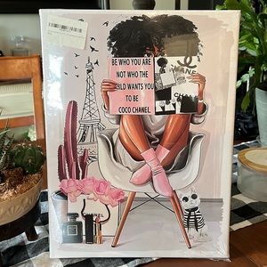 “Be Who You Are, Not Who the World Wants You To Be - Coco Chanel” Canvas WallArt
